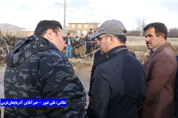 بازدید فرماندار از روستاهای ارومیه بعد از بارندگی شدید