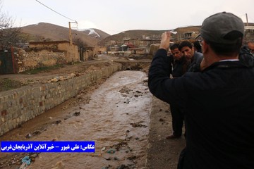 بازدید فرماندار از روستاهای ارومیه بعد از بارندگی شدید