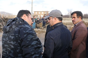 تصاویر | بازدید فرماندار ارومیه از روستاهای سیلوانا بعد از بارندگی شدید