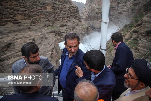 بازدید معاون اول رییس جمهور از سد دز در استان خوزستان