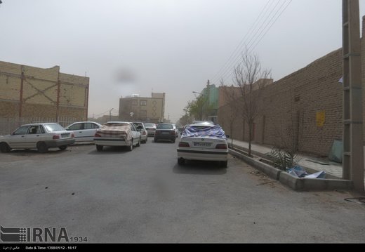 خسارات طوفان شن در نایین