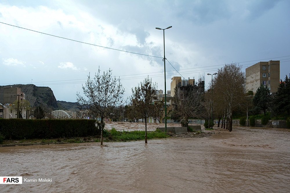 سیل بی سابقه در خرم آباد
