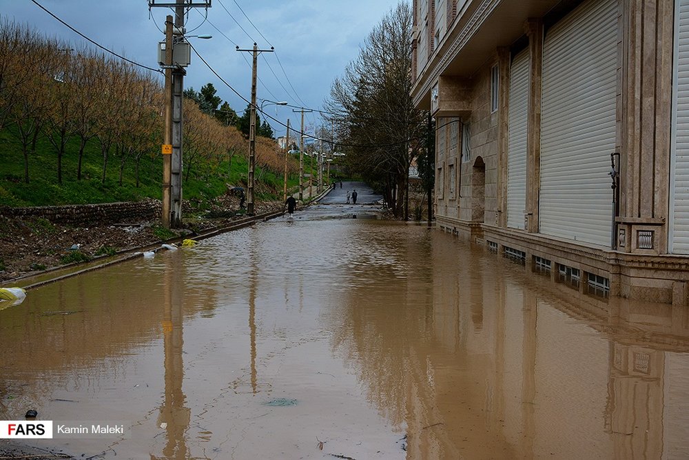 سیل بی سابقه در خرم آباد