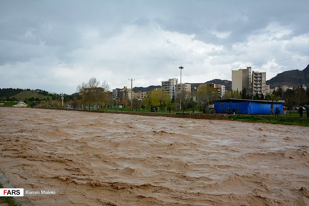 سیل بی سابقه در خرم آباد