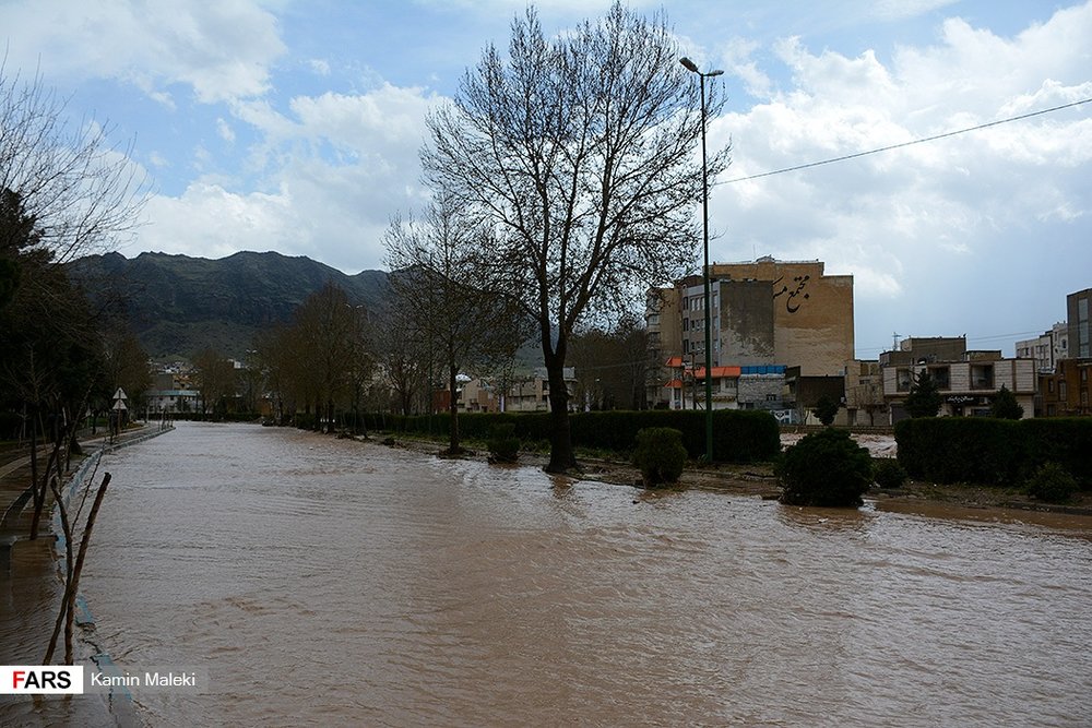 سیل بی سابقه در خرم آباد