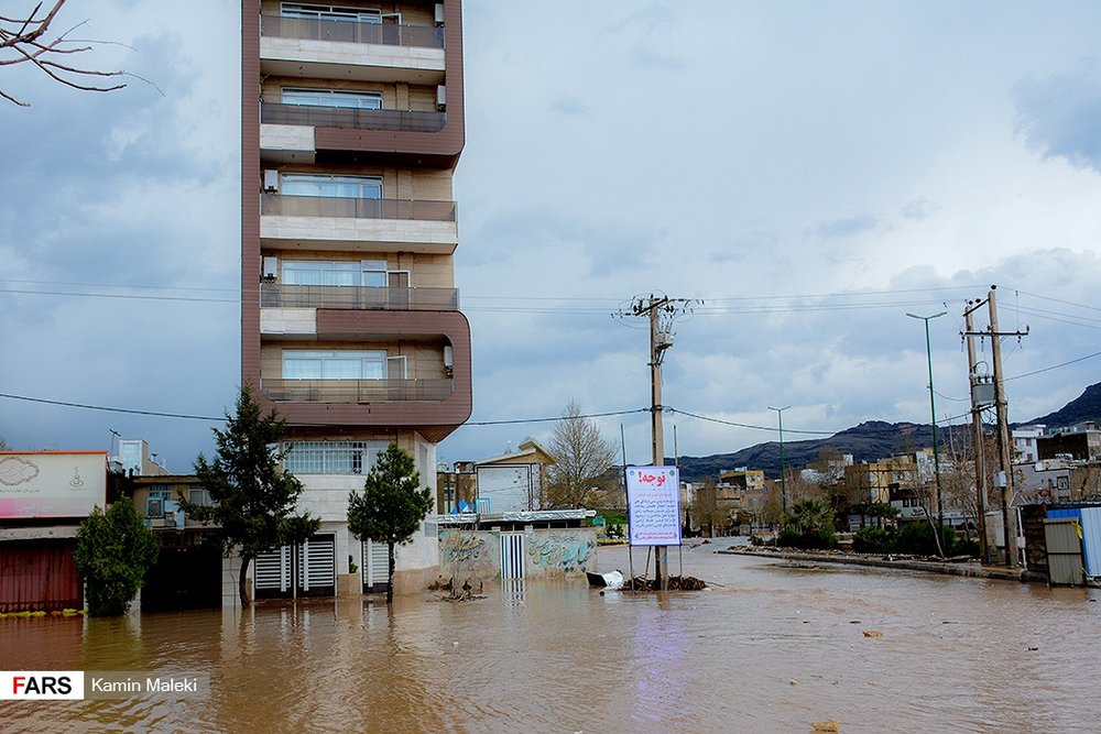 سیل بی سابقه در خرم آباد