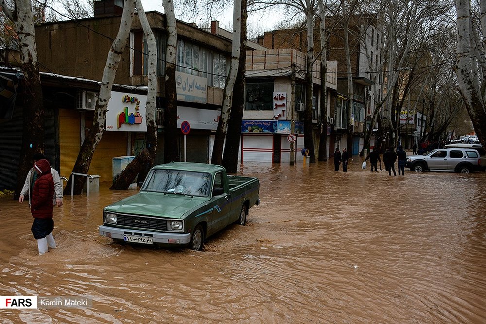 سیل بی سابقه در خرم آباد