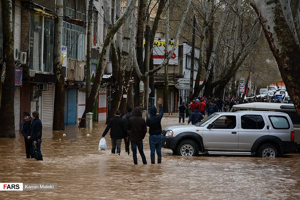 سیل بی سابقه در خرم آباد
