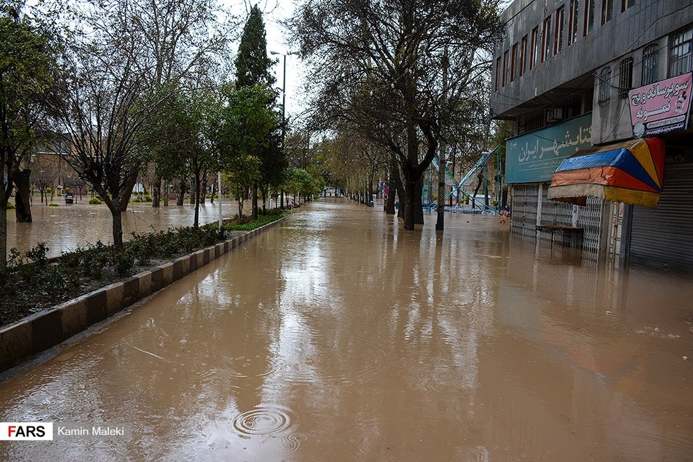 سیل بی سابقه در خرم آباد