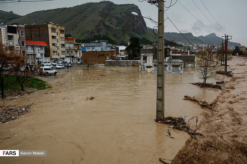 سیل بی سابقه در خرم آباد