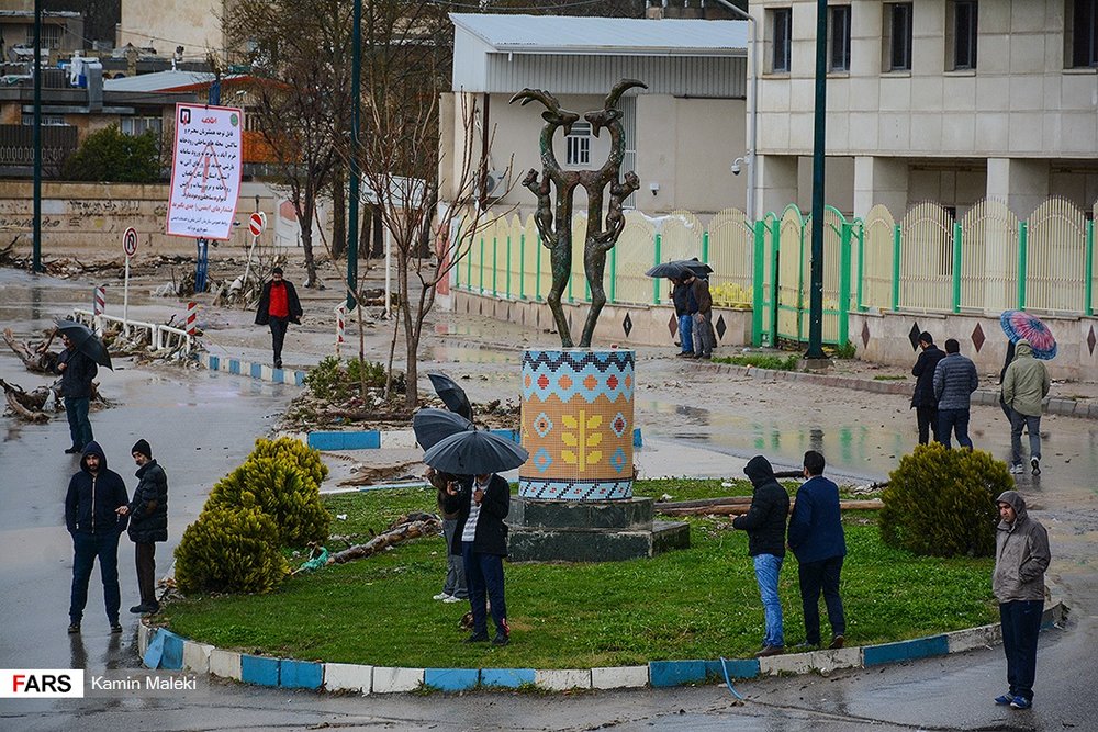 سیل بی سابقه در خرم آباد