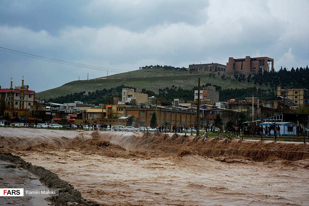 سیل بی سابقه در خرم آباد