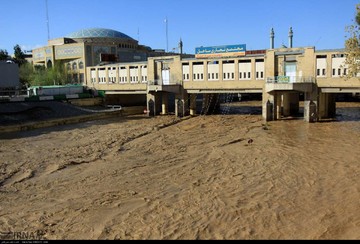 زیر آب رفتن بلوار زائر قم