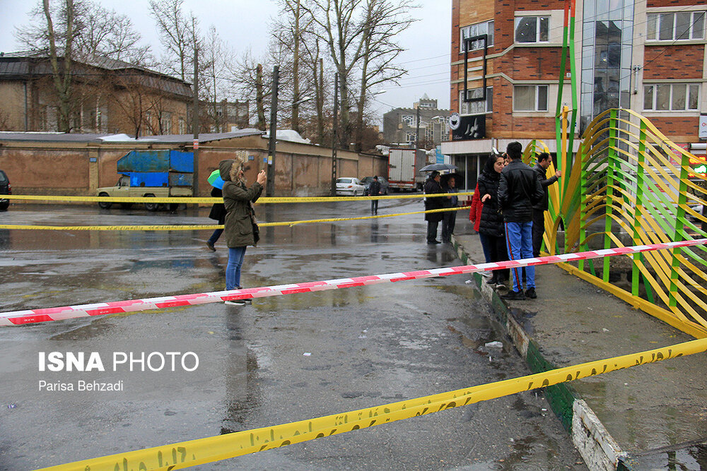 تماشای طغیان رود در اراک