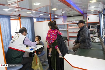 بیمارستان سیار سپاه در «آق قلا»