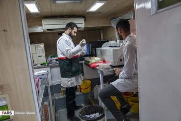 بیمارستان سیار سپاه در «آق قلا»