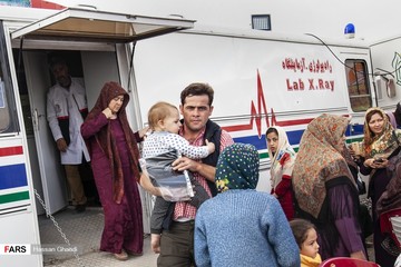 بیمارستان سیار سپاه در «آق قلا»