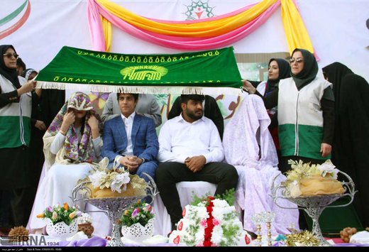 جشن ازدواج 35 زوج سیل زده استان گلستان