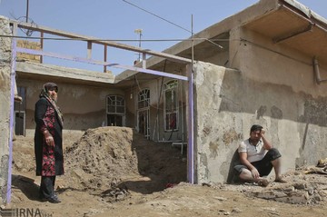 سیل در شهرستان پلدختر و روستای چم مهر