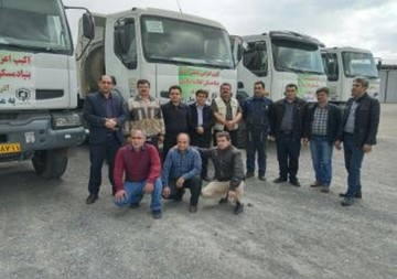 ارسال ماشین آلات بنیاد مسکن آذربایجان شرقی به مناطق سیل زده