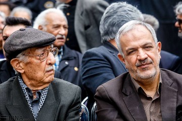 مراسم تشییع پیکر جمشید مشایخی