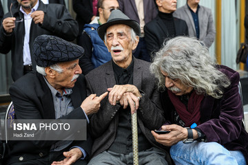 مراسم تشییع پیکر جمشید مشایخی