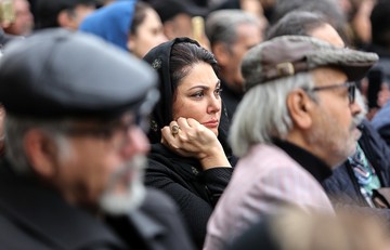 مراسم تشییع پیکر جمشید مشایخی