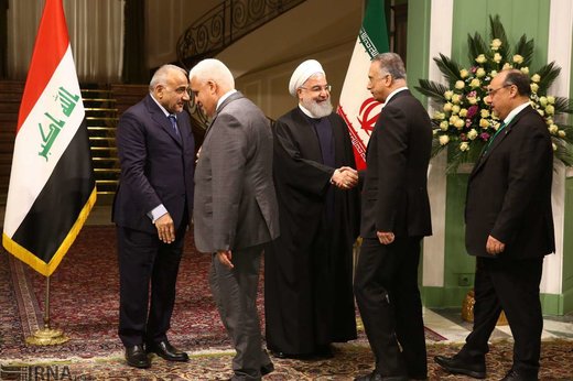 استقبال رسمی رئیس‌جمهوری ایران از نخست‌وزیر عراق