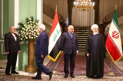 استقبال رسمی رئیس‌جمهوری ایران از نخست‌وزیر عراق