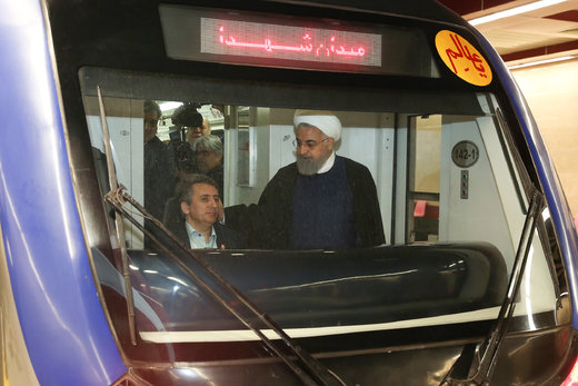 افتتاح خط شش مترو تهران با حضور رئیس‌جمهور