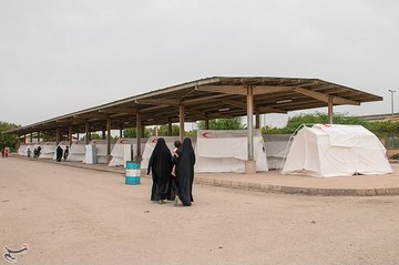 اسکان سیل‌زدگان خوزستان در اردوگاه فارابی