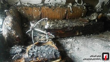 انفجار و آتش‌سوزی آپارتمان مسکونی در بلوار شهید تیموری