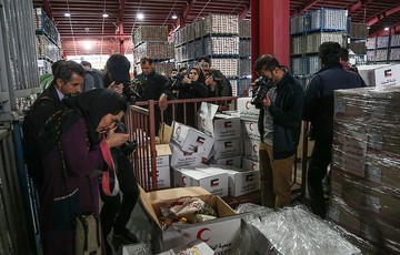 تحویل محموله بشر دوستانه صلیب سرخ آلمان برای سیل‌زدگان