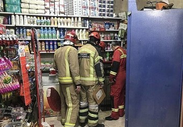 مرگ دلخراش مردی بین بالابر و دیوار/ عکس