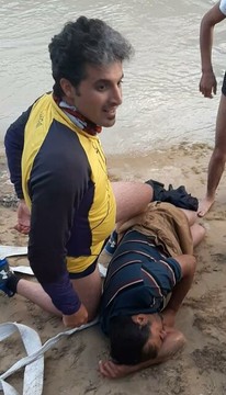 فرد غرق‌شده در رودخانه بشار یاسوج به شکل معجزه‌گونه‌ای نجات یافت