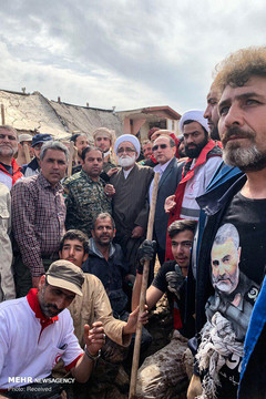 سفر حجت‌الاسلام و المسلمین غلامحسین معزی، نماینده رهبر معظم انقلاب اسلامی، به مناطق سیل‌زده لرستان