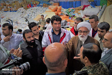 سفر حجت‌الاسلام و المسلمین غلامحسین معزی، نماینده رهبر معظم انقلاب اسلامی، به مناطق سیل‌زده لرستان