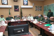 عکس|بررسی اقدامات نیروهای مسلح در سیل خوزستان با حضور وزیر دفاع