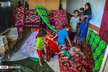 ورود سیلاب به غرب اهواز