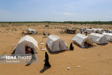 کمپ سیل‌زدگان منطقه خسرج