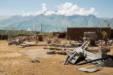 خسارات روستای سیل زده چم مهر استان لرستان