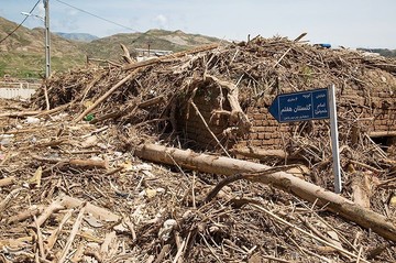 خسارات روستای سیل زده چم مهر استان لرستان