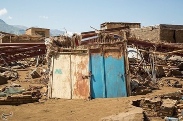 خسارات روستای سیل زده چم مهر استان لرستان