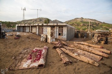 خسارات روستای سیل زده چم مهر استان لرستان