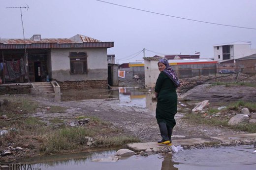 آثار ناشی از آب پس از سیلاب در شهرستان‌های آق‌قلا و گمیشان
