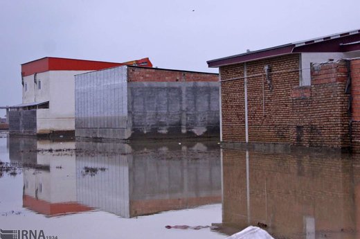 آثار ناشی از آب پس از سیلاب در شهرستان‌های آق‌قلا و گمیشان