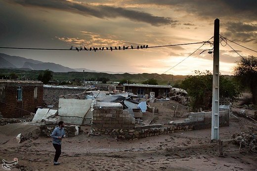 خسارات روستای سیل زده چم مهر استان لرستان