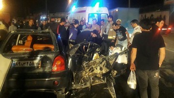 تصاویر | تصادف مرگ‌بار ام‌وی‌ام با ۴٠۵ در جاده خاوران