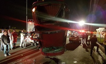 تصاویر | واژگونی پراید و ۲۰۶ در جاده شهریار