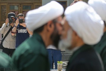 تجمع طلاب و روحانیون حوزه علمیه مروی در حمایت از سپاه